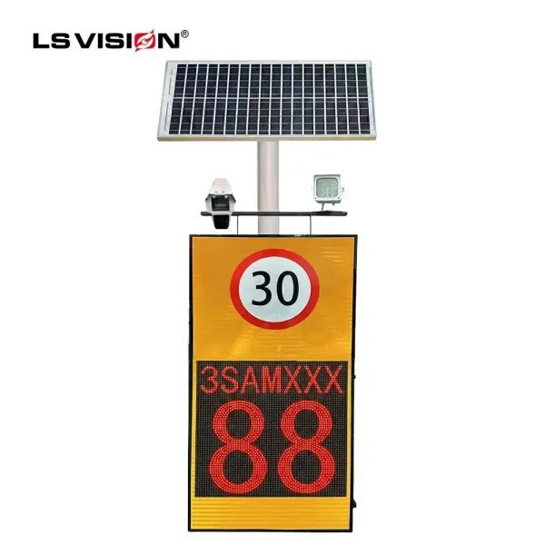 solar radar speed sign ls rsm10 sp with camera and solar panel for outdoor traffic speed monitoring.jpg 600x600